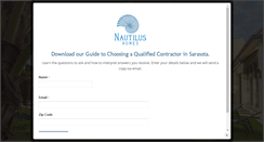 Desktop Screenshot of nautilus-homes.com