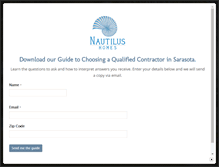 Tablet Screenshot of nautilus-homes.com